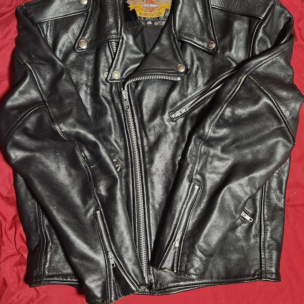 Harley-Davidson Black Leather Motorcycle Jacket